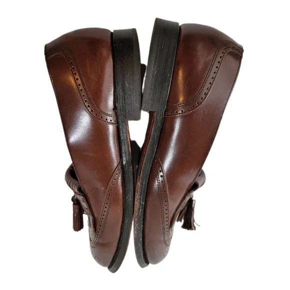 Bostonian Shoes  8 Brown Leather Oxford Tassels. - Picture 3 of 5